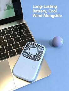 學生宿舍書桌用小型電扇 新款迷你口袋式便攜手持 USB充電 - 手持 - 查看 7
