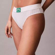 Calvin Klein Calvinklein Heritage Classic Cotton Stretch Lightly Lined Bandeau Bralette Underwear  Women  Bras + Bralettes QF8710 - Đậu phụ - Xem 2