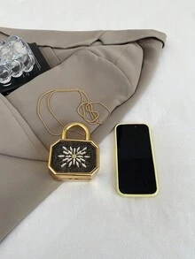 New Acrylic Mini Handbag, Fashion Clutch Purse, Personalized Lipstick Case, Celebrity Evening Bag, Crossbody Chain Bag - Multicolor - View 3