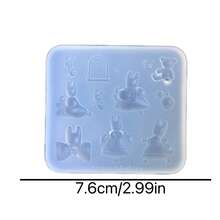 Jasmine Rabbit Resin Casting Mold, Silicone Mold Accessories, Resin Liquid Mold, Resin Keychain Silicone Mold, Resin Mold - Silicone - View 12