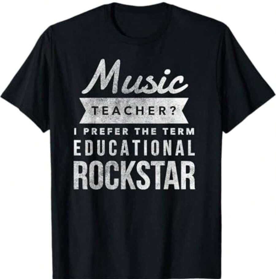 Camiseta divertida de agradecimiento para profesores de música Camiseta divertida de agradecimiento para profesores de música - Negro - Ver 1