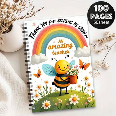 Interessantes Spiralbuch als Dankeschön-Geschenk für Lehrer, Lehrernotizblock, Geschenk zur Lehrerauszeichnung, Schreibheft, Schul- und Büroartikel, persönlicher Organizer, Tagesplaner