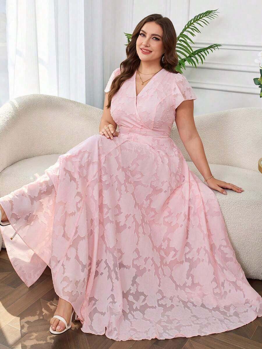 Plus Size Dresses - Rose - View 1