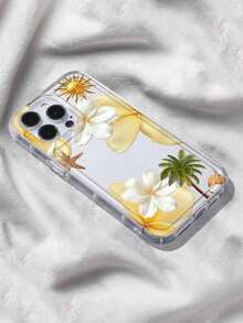 Floral And Butterfly Print Phone Case Compatible With IPhone And Galaxy, Protective Case With Christian Cross And Bible Verse - 多色 3 - 查看 3