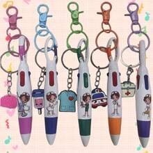 5pcs Mini Nurse Pen Set, Includes 1 Retractable Ballpoint Pen, 1 Nurse Badge Clip, Perfect Back To School Essentials - A - View 11