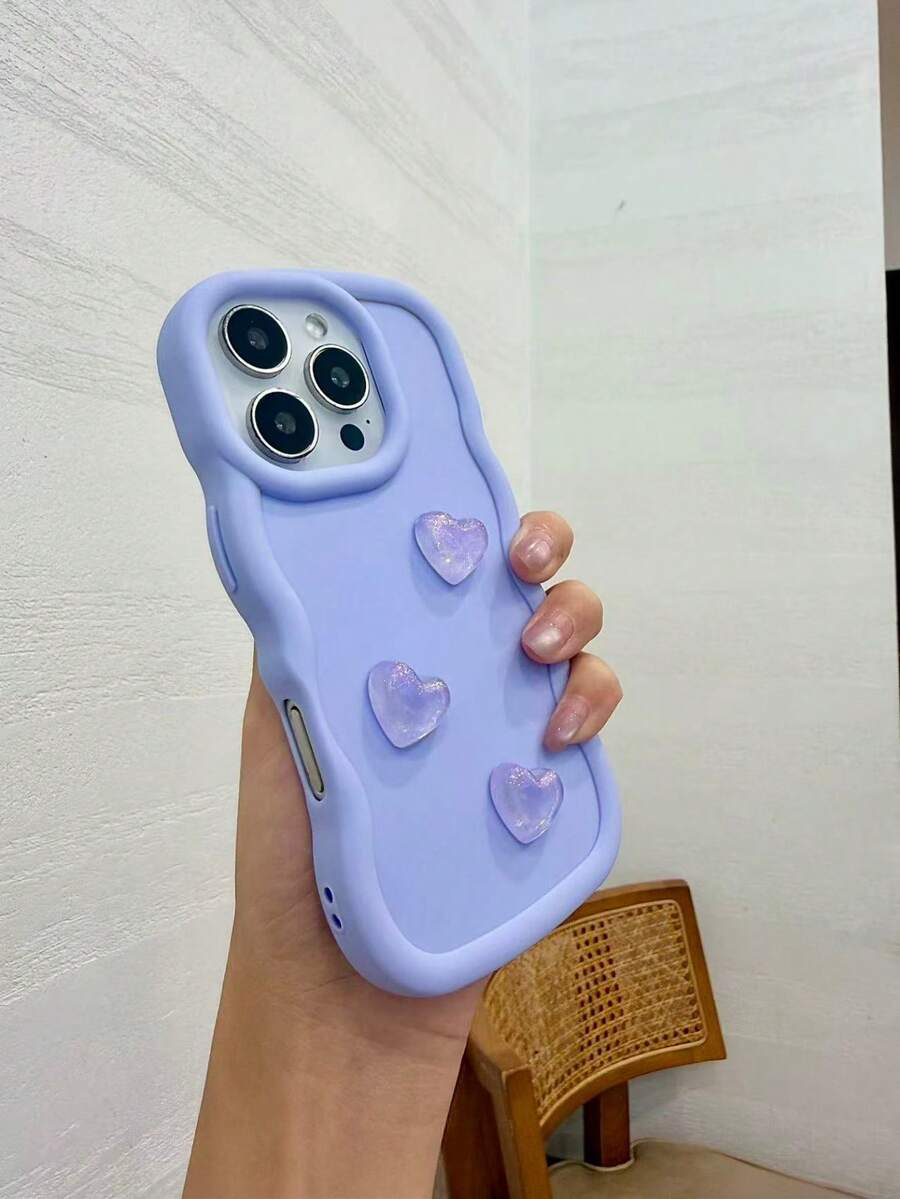 1个奢华闪亮心形手机壳,DIY可定制防震手机套,兼容三星Galaxy A56/A17/S24 Ultra/S24 Plus/S24/S23 Ultra/S23 Plus/S23/S22 Ultra/S22 Plus/S22/S21 Ultra/S21 Plus/S21 FE/S23 FE/S20 FE、17/16E/15/14/13/12/11/X/XS Max/XR、14 Pro/13/13pro/12/12pro,国际版 - 紫色 - 查看 1