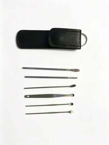 Kit portable de retrait de cérumen , cure-oreille, nettoyeur de cérumen à ressort spiral, kit de nettoyage d'oreille de taille voyage, en acier inoxydable de marque, design spiral, convient aux adultes, sans piles ni alimentation requise, nettoyeur de cérumen électrique pour le nettoyage des oreilles, outil pour adulte, accessoire de voyage essentiel. - Multicolore - Voir 10