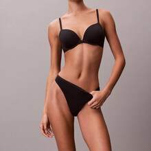 Calvin Klein Perfectly Fit Push Up Plunge Bra QF7315 Underwear  Women  Bras + Bralettes - 黑色 - 查看 4