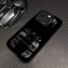Skyline GTR negro con temática góticafunda de teléfono Fundas compatibles con ,Apple,VIVO,OPPO,,, y Honor.Fabricadas en silicona TPU,ofrecen protección contra golpes y caídas. - Negro - Ver 1