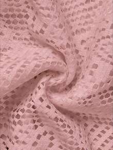 CURVE Conjunto de 2 piezas de encaje elegante y casual en tallas grandes para mujer - Rosa vieja - Ver 3