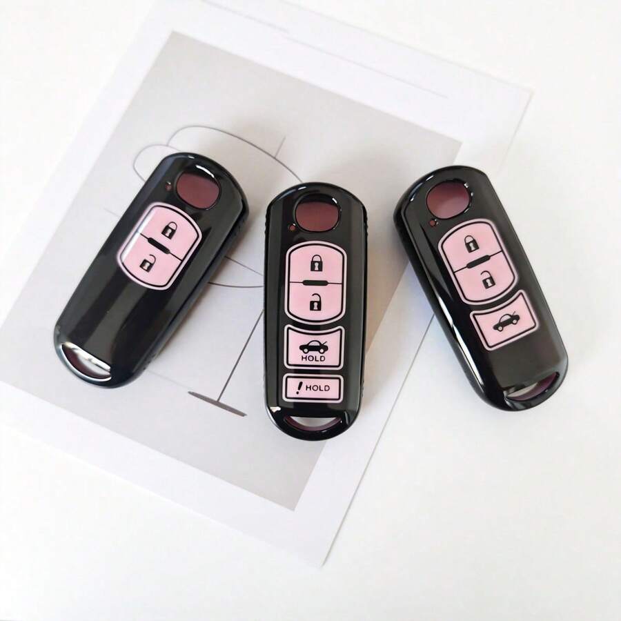 1 chiếc ốp bảo vệ chìa khóa xe bằng TPU, phù hợp với các dòng xe 3/6/8 Miata MX-5 CX-3 CX-5 CX-7 CX-9 RX-8 Atenza. - A - Xem 1