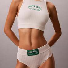 Calvin Klein Heritage Classic Cotton Stretch Unlined Bralette Underwear  Women  Bras + Bralettes QF8707 - 豆腐 - 查看 5