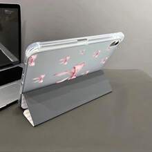 1个Coquette粉色蝴蝶结印花平板电脑保护套，柔软TPU翻盖设计，带笔槽，兼容iPad第十代10.9英寸（2022款）/ iPad Air 13（M3 2025款）/ iPad Air 11（M3 2025款），兼容三星、小米、OPPO、华为MatePad、vivo、荣耀平板电脑。 - 彩色 - 查看 8