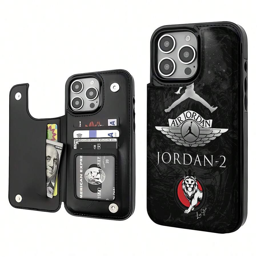 Funda para teléfono inspirada en Air , compatible con fundas y Apple. Fabricada en TPU, fácil de guardar y ofrece protección contra golpes y caídas. Un regalo ideal para aficionados al baloncesto y entusiastas de la tecnología. - Negro - Ver 1