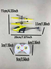 1 Set Kids Remote Control Helicopter, Educational Holiday Gift, Suitable For Boys And Girls, Vertical Take-Off And Landing, Wind Sensing, Can Be Played Without Remote Control, Some Accessories Colors Random - Multicolor - View 12
