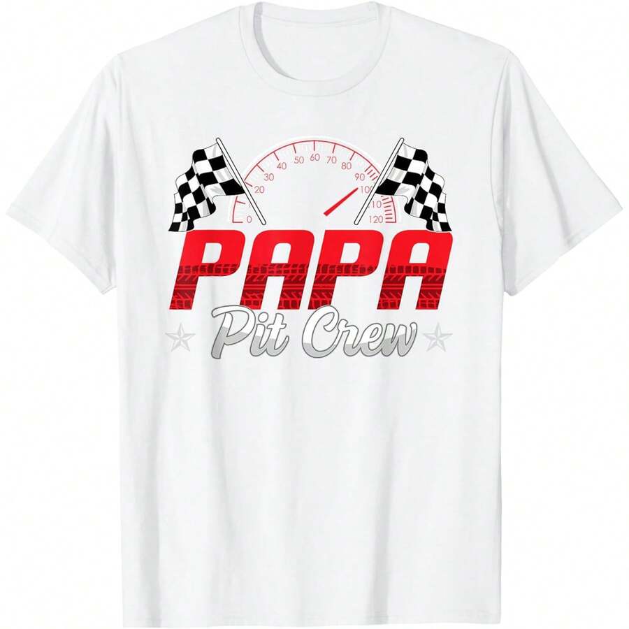 Camiseta divertida para fiesta de cumpleaños de coche de carreras - Blanco - Ver 1