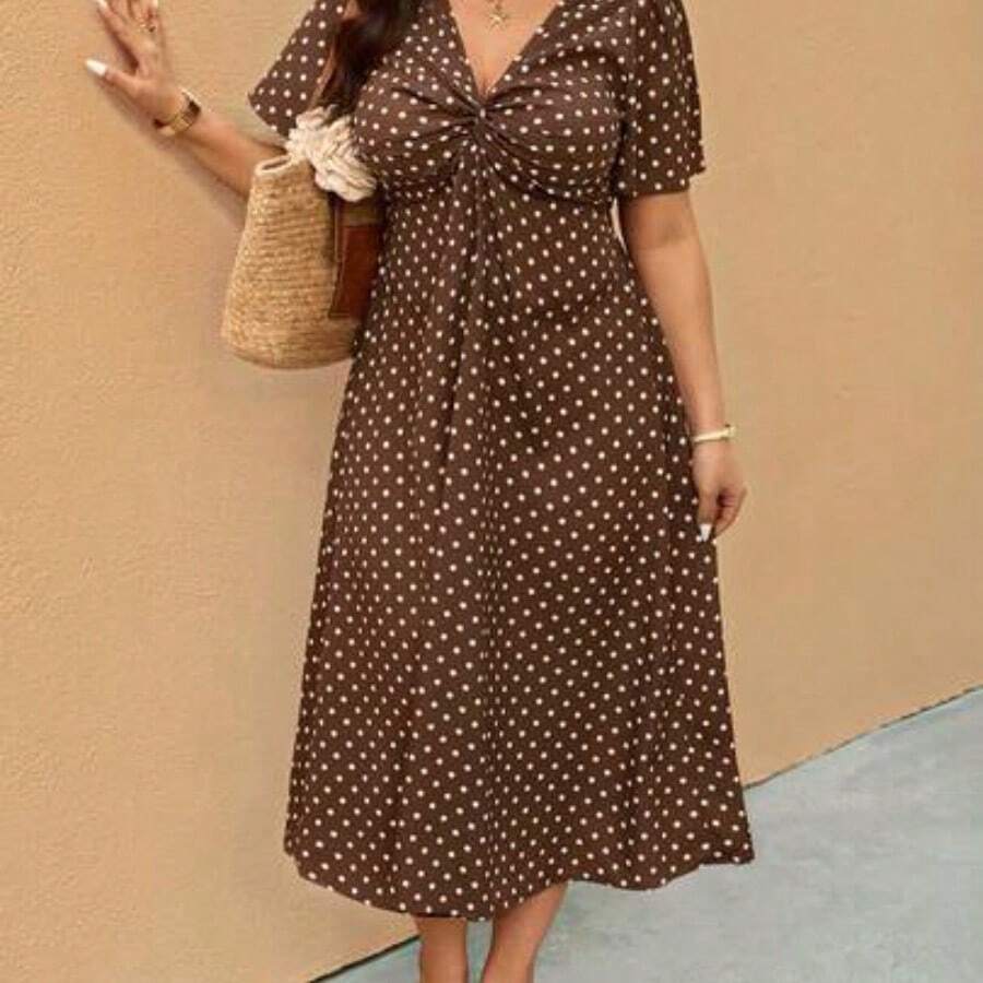 Women Long Dresses - Kopi biji utuh - View 1