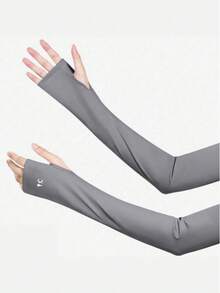 3 Pairs Summer Sun Protection Arm Sleeves For Women, Loose Breathable Ice Silk Sleeve For Outdoor Activities, Cycling - Multicolor - View 7