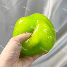 Green Apple Slushie Crunchy Moldable Sensory Hand Toy, Non-Rebound Relaxation Item For Medium Grip Strength - 綠色 - 查看 5