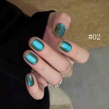 MIANEL GEL 21色玻璃珠貓眼凝膠指甲油，2026新款，超白、粉色、紫色、紅色、藍色貓眼磁性指甲油，專業沙龍使用 - 彩色 - 查看 5