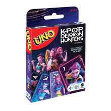 Mattel UNO K-Pop 怪獸狩獵卡牌遊戲，適合 2-10 人玩家，兒童與成人遊戲之夜，包含特殊規則 - JRV01 - 查看 7