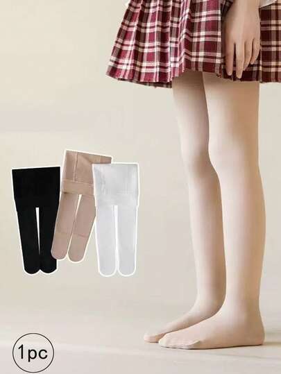 1 đôi quần tất trẻ em, quần legging cho bé sơ sinh và trẻ nhỏ, nâng cấp tủ quần áo mùa đông của bé gái với chiếc quần tất dày dặn này. Siêu ấm áp, hoàn hảo cho các hoạt động ngoài trời.
