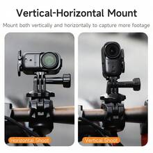 Plastic Frame Extension Adapter Bracket (Black) For Osmo Nano, Suitable For Action Camera Stabilizer | Vertical/Horizontal Adapter Bracket | Travel Photography Support | Travel Video Blogging Camera Accessory | Camera Protection | Action Video Blogging - View 9