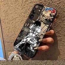 Phone Case - H-Hajime No Ippo Phone Case, Specifically Designed For Samsung Galaxy S25, S24, S23, S22, S21, S20 FE Ultra Plus 4G And 5G, Features A Matte Back Cover, Anti-Drop Design And A Secret Love Theme. - 黑色 - 查看 7