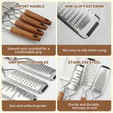 4pcs Set Stainless Steel Grater, Multi-Function Vegetable Cutter, Lemon Cheese Shaver, Ginger Shaver - Multiple Styles and Colors - View 8