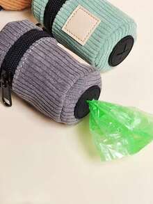 Pet Corduroy Poop Bag, Essential Magic Accessory For Dog Walking, Pet Poop Collector, Poop Dispenser Bag, Portable Pet Training Bag, Treat Bag, Age Bag, Pet Supplies - View 10