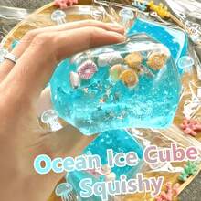 500颗海洋果冻方块挤压玩具,麦芽糖星岛方块软萌玩具,透明柔软减压玩具,可爱解压玩具,适合缓解焦虑,儿童和成人皆宜,是日常压力管理的理想之选 - 彩色 - 查看 10