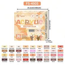 Bộ màu vẽ chuyên nghiệp FLYSEA dòng New Skin Tone 12/22/24/36/72 màu đầy đủ, màu đẹp vẽ chân dung hoạt hình, vẽ và viết sinh động rực rỡ, kèm dòng Classic nhiều màu mới phong cách mới, phối nhiều màu phù hợp vẽ chuyên nghiệp và graffiti - Nhiều màu - Xem 15