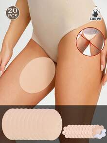 10pcs Invisible Anti-Chafing Clothing Pads - Breathable Non-Woven Anti-Friction Pads Suitable For Inner Thighs And Calves, Seamless Anti-Sweat, Suitable For Summer, Running, Wearing Skirts - Multicolor - View 14