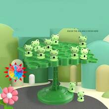 Plastic Toy For Children: Balancing Tree With Stacking Monkeys And Frogs, Interactive Educational Game For Parents And Children, Concentration Training And Early Learning - Frog - View 9