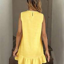 Nana's Women's Clothing Store  Vestido mini estampado para mujer, adecuado para primavera y verano - Azul - Ver 3