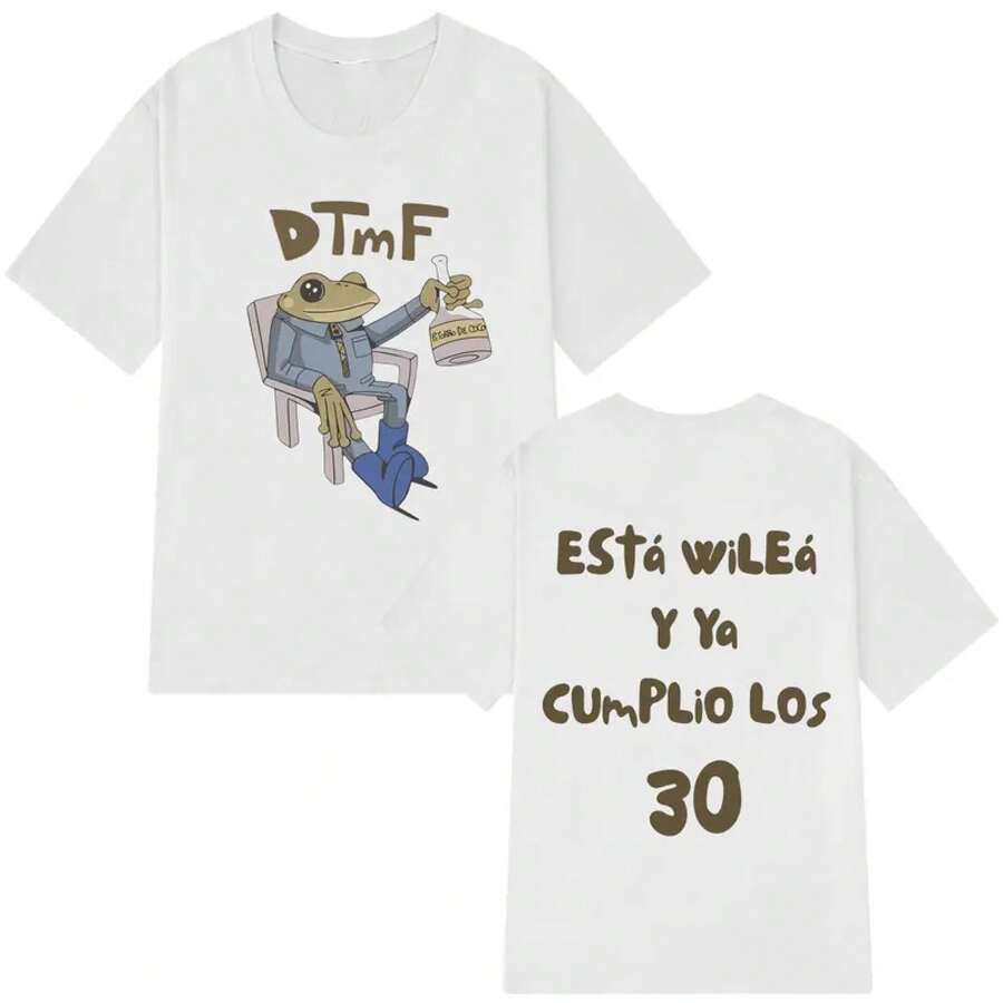 T-shirt personnalisé DTMF du nouvel album Esta Wilea pour hommes et femmes, vêtement à la mode, t-shirts d'été en coton décontractés, Top streetwear - Noir - Voir 1