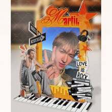 COR/TIS Acrylic Photo Frame Standee, Dopamine Collage Desktop Decor, Suitable For Fan Collection, Desktop Decoration, Gift Memorabilia. Independent Base Stable, Can Be Placed Directly On The Desktop, Decorative Atmosphere - Multicolor - View 2