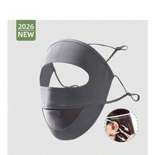 1pc Summer New Breathable Face Mask, UV Protection Facial Cover, Suitable For Daily Outings, Recreation, Cycling In Summer - Multicolor - View 8