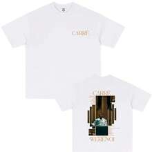 2026 Summer Men's Fashion Hip Hop Pop Music Casual Retro Cotton T-Shirt With Rapper WeRenois' Album 'Carré' Print - trắng - Xem 6