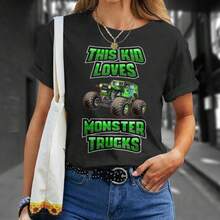Monster Trucks Are My Jam This Kid Loves Monster Trucks T-Shirt - màu đen - Xem 8