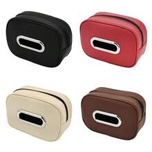 New Model Back-Mounted Car Paper Towel Box In Leather, Premium Armrest Box, Paper Towel Bag, Sunshade Paper Towel Box - A - View 8