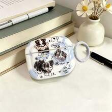 Funda protectora con estampado de cachorro Border Collie, compatible con el estuche de carga inalámbrica de Apple, resistente a arañazos y anti-caída - transparente - Ver 14