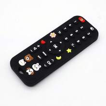 Baby Cartoon Remote Control Teether, Silicone Teething Toy, Infant Soothing Chew Toy - 黑色 - 查看 12