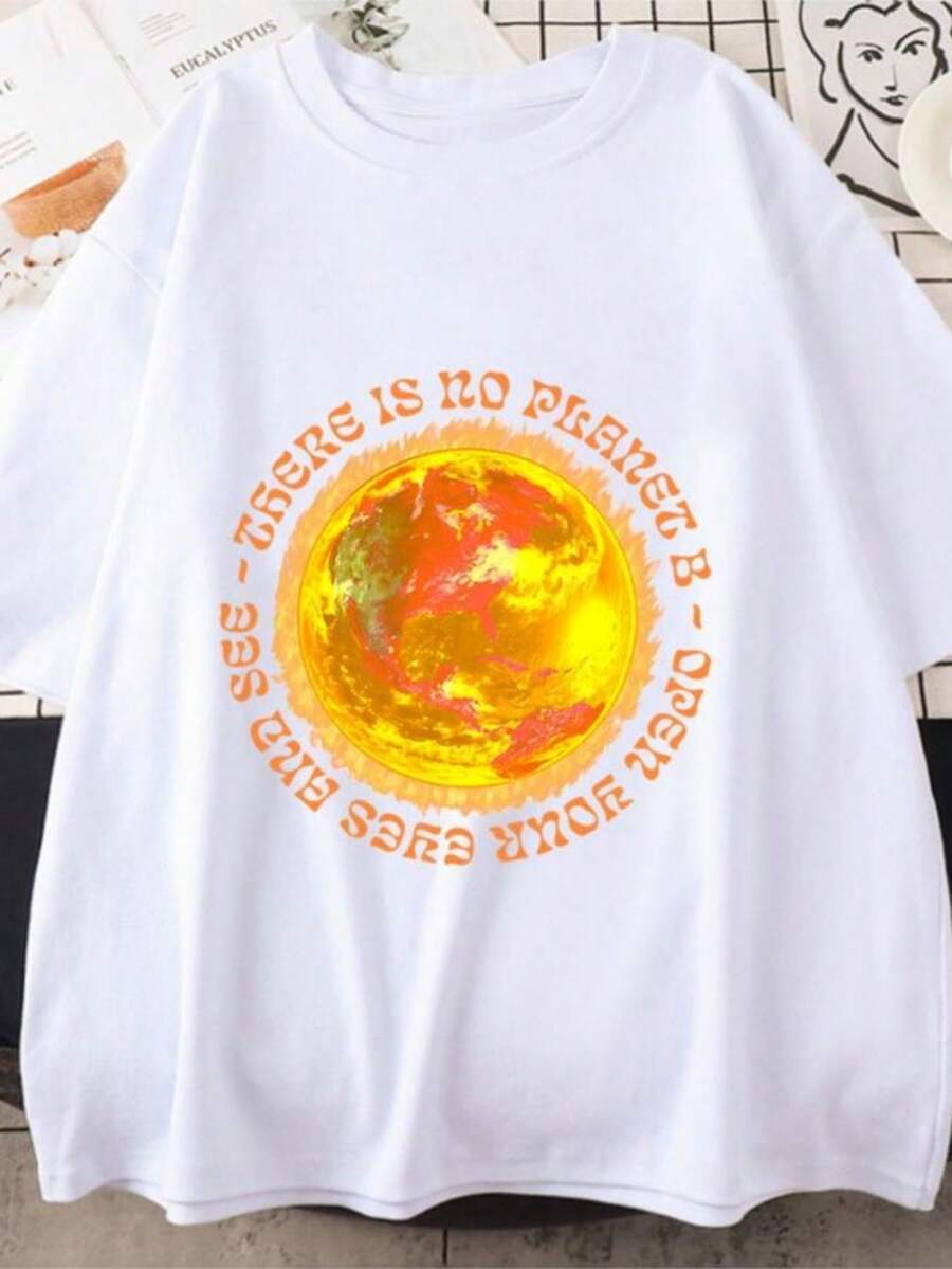 Women's T-Shirts King Gizzard &Amp; The Lizard Wizard Mars Pattern Tees 100% Cotton FemaleMale Aesthetic T-Shirts Short Sleeve Personality Fashion - 白色 - 查看 1