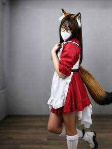2件/組 尼克套裝貓狐狸尾巴 動漫 Cosplay 狼尾巴 Cosplay 派對表演道具服裝配件，漸層與多色可選，COS 道具，人造毛，蓬鬆可彎曲尾巴，可調節腰帶尾巴，派對服裝攝影道具，畢業派對服裝夏季配件單身派對 - 尼克裝扮 - 查看 8