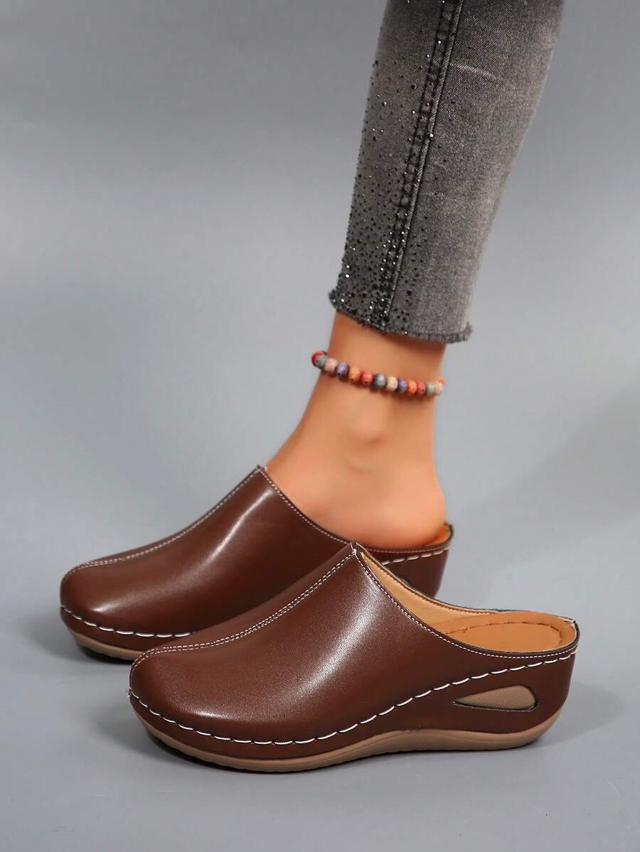 Hollow Out Wedge Sandals, Comfortable To Wear, Suitable For Long-Term Wear Such As Work And Shopping