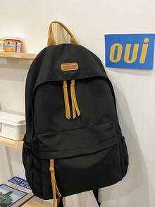 Women's Backpack, Women's Large Capacity Travel Backpack, Commuting And Class Backpack, Fashionable Computer Bag, Short Distance Business Travel Luggage Bag,Travel Backpack Airline Approved Suitable For Ryanair,Wizz Air - Black - View 4