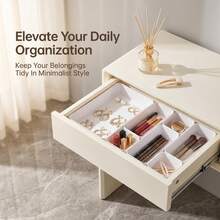 PP Material Drawer Divider Storage Box, Combinable Desktop Organizer Tray, Kitchen Utensils/Cosmetics/Jewelry Sorting Tray, Uncovered Easy Access For Home & Office, Multi-Size Fit Drawer Organizer - Multicolor - View 6