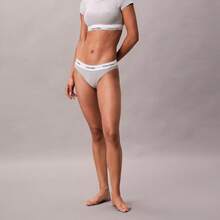 Calvin Klein Calvinklein Icon Cotton Modal Lightly Lined T-Shirt Bralette Underwear  Women  Bras + Bralettes QF8495 - Grey Heather - 查看 3