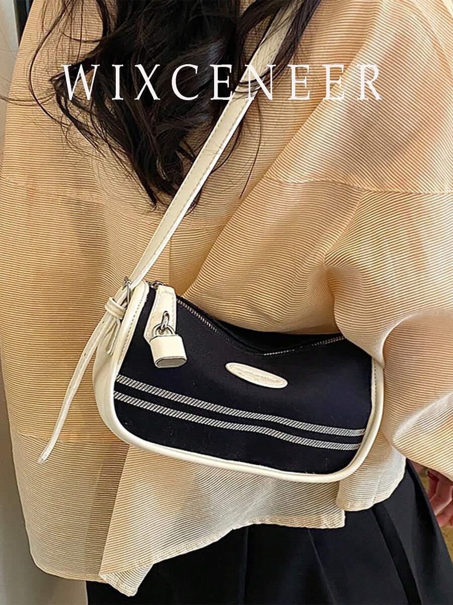 女士柔软休闲斜挎包，百搭甜美高端复古法式小众设计
